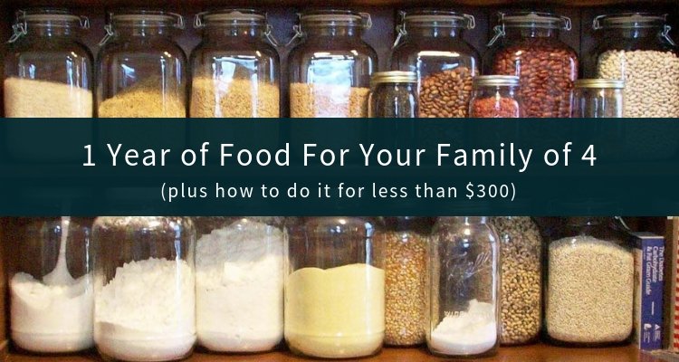 What does a 3 month supply of food look like?