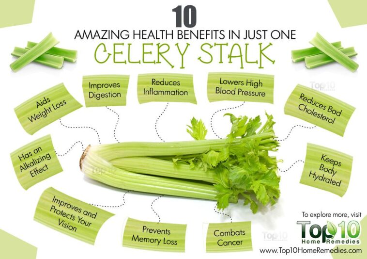 What does celery do for the female body?