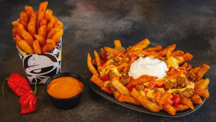 What does the Nacho Fries box come with?