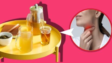 What drink helps a sore throat?