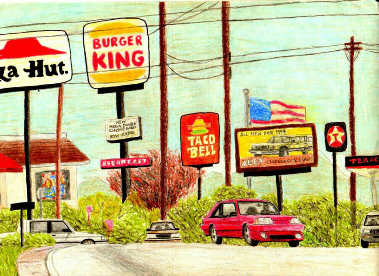 What fast food was popular in the 90s?