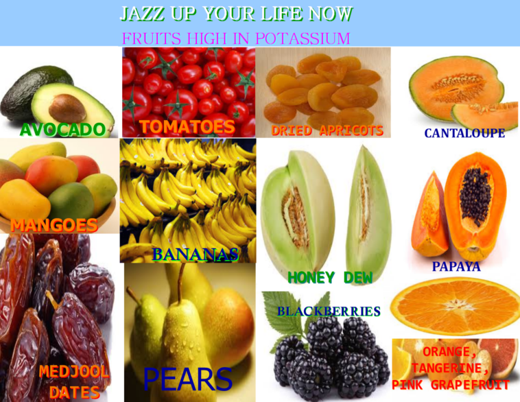 What fruit has no potassium?