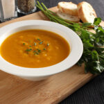 What goes good with pumpkin soup?