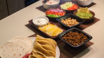What goes with taco bar?
