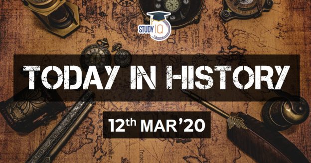 What happened on 12th march 1930?