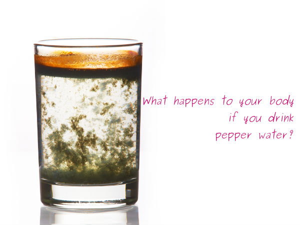 What happens if I drink pepper water?