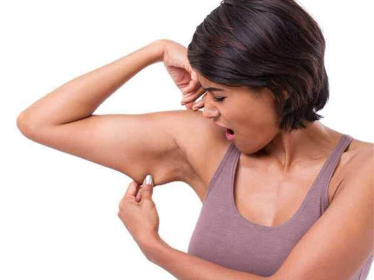 What hormone causes fat arms?