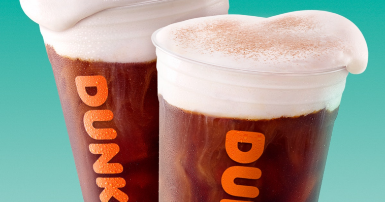 What is Dunkin's cold foam made of?
