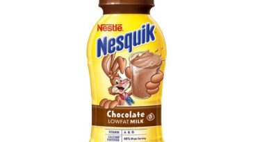 What is Nesquik chocolate milk made of?