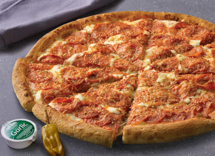 What is Papa John's ultimate pepperoni pizza?