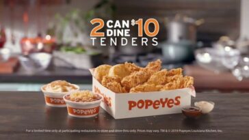 What is Popeyes 2 dine for $10?