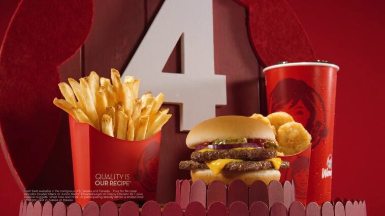 What is a 4 for 4 at Wendy's?