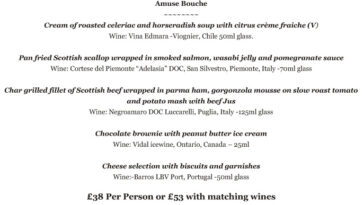 What is a 5 course tasting menu?