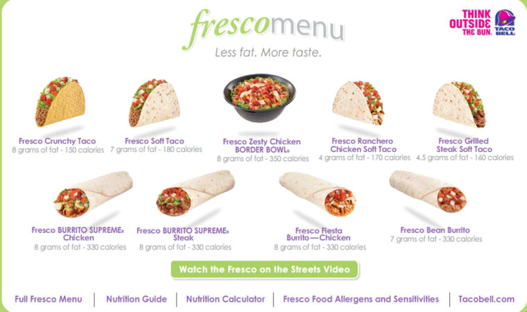What is a Taco Bell Fresco Taco?