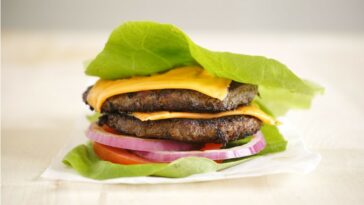 What is a burger without a bun called?