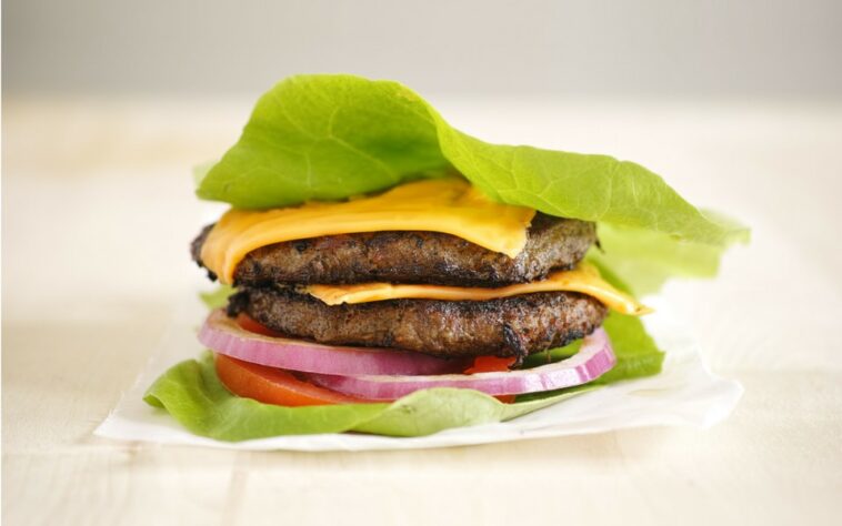 What is a burger without a bun called?