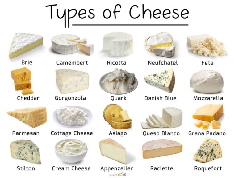 What is a list of soft cheeses?