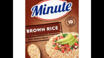 What is a serving of Minute brown rice?