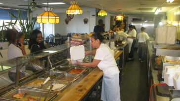 What is cafeteria style dining?