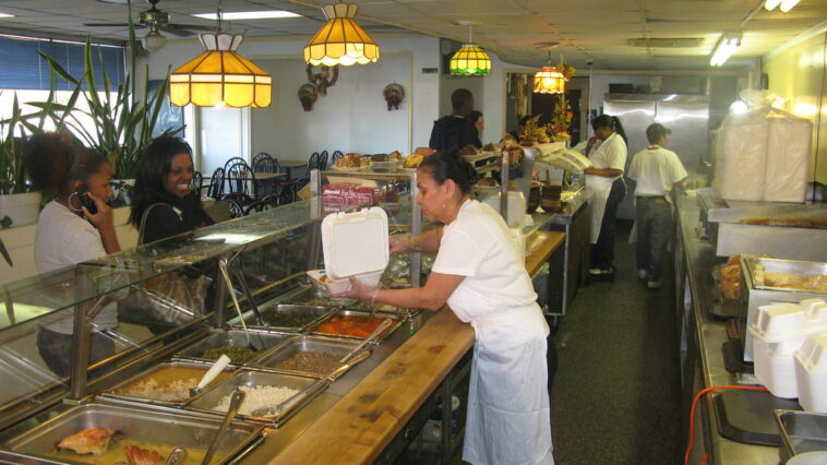 What is cafeteria style dining?