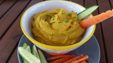 What is healthy to dip carrots in?