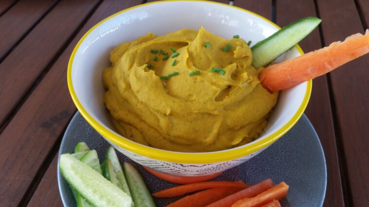 What is healthy to dip carrots in?
