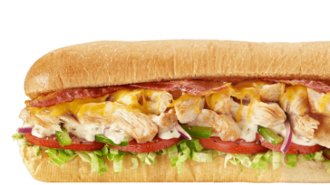 What is in a Chicken Bacon Ranch Subway?
