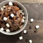 What is in a rocky road ice cream?