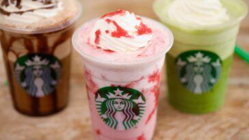 What is in a strawberry cream frappuccino?