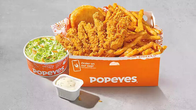 What is in the $6 big box at Popeyes?