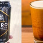 What is in the bottom of a Starbucks Nitro can?