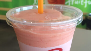 What is in the pink Starburst Jamba Juice?