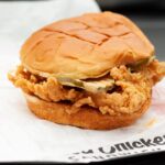 What is on KFC spicy chicken sandwich?