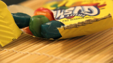 What is similar to Gushers?