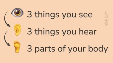 What is the 3-3-3 rule for anxiety?