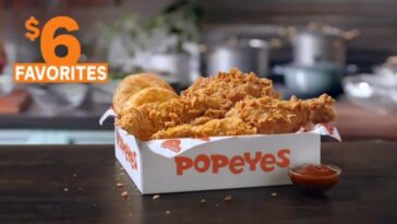 What is the Popeyes $6 box?