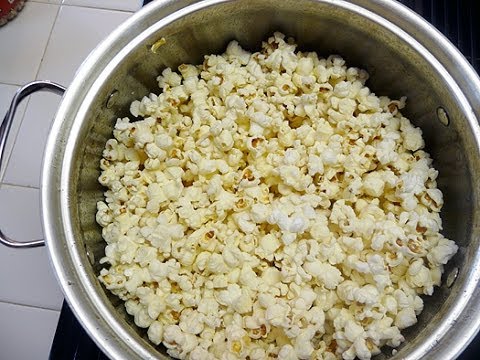 What is the best way to put butter on popcorn?