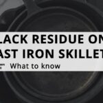 What is the black residue on aluminum?