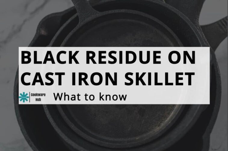 What is the black residue on aluminum?