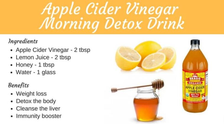 What is the simple morning ritual to lose weight with apple cider vinegar?