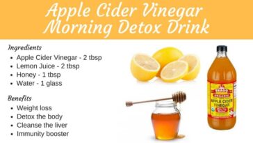 What is the simple morning ritual to lose weight with apple cider vinegar?