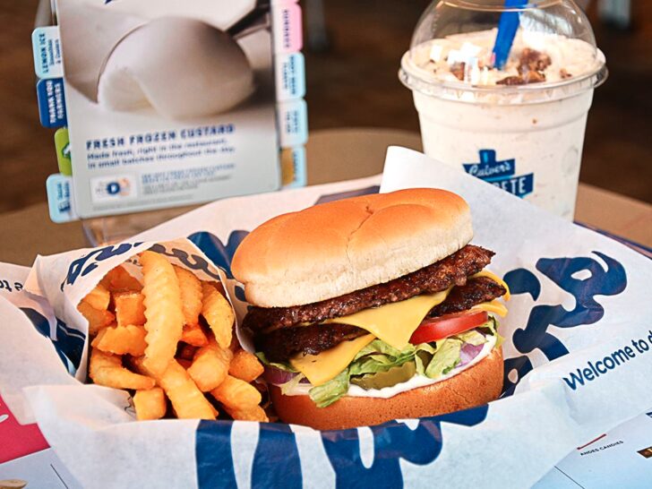 What kind of cheese does Culver's use on burgers?