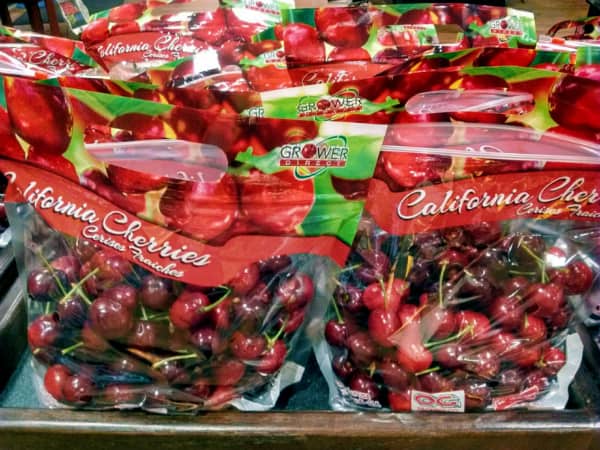 What kind of cherries are sold in the grocery store?