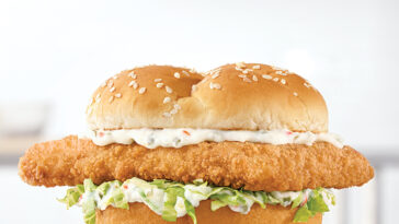 What kind of fish is in an Arby's fish sandwich?