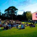 What should I sit at an outdoor cinema?