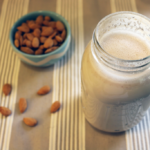 What should you avoid with almond milk?