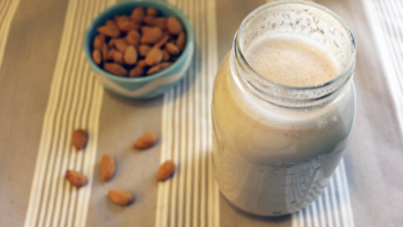 What should you avoid with almond milk?