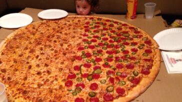 What size is a large pizza?
