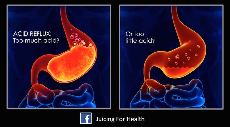 What soaks up acid in your stomach?