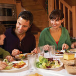 What time do families normally eat dinner?